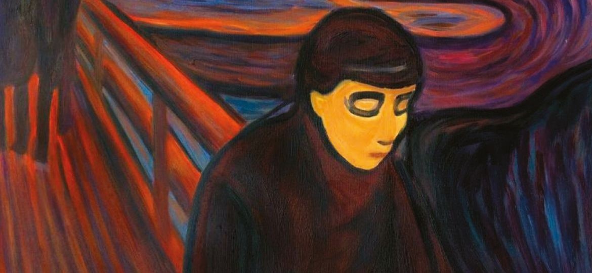 pintura que representa uma mulher com uma expressão triste